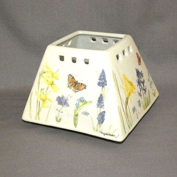 Hallmark Nature's Sketchbook Floral Butterfly Candle Shade Marjolein Bastin - Picture 1 of 10